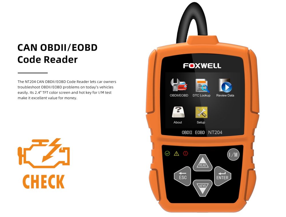 Foxwell NT204 OBDII / EOBD Engine Code Reader