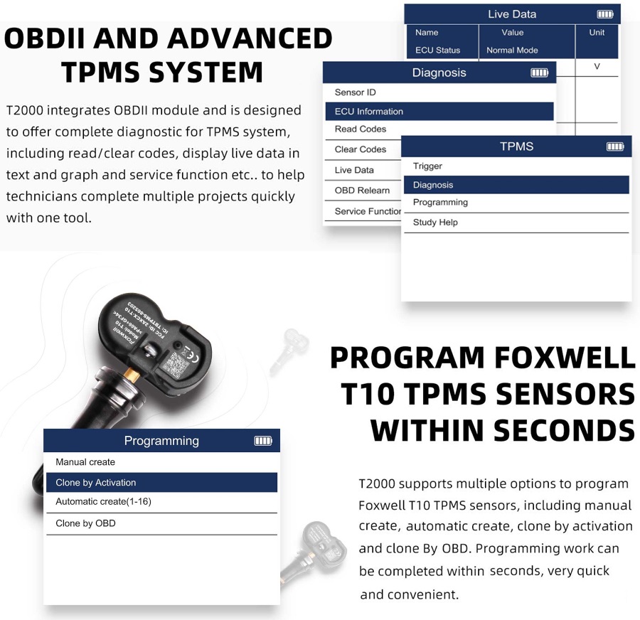 Foxwell T2000 TPMS Service Tool – FOXWELL SA
