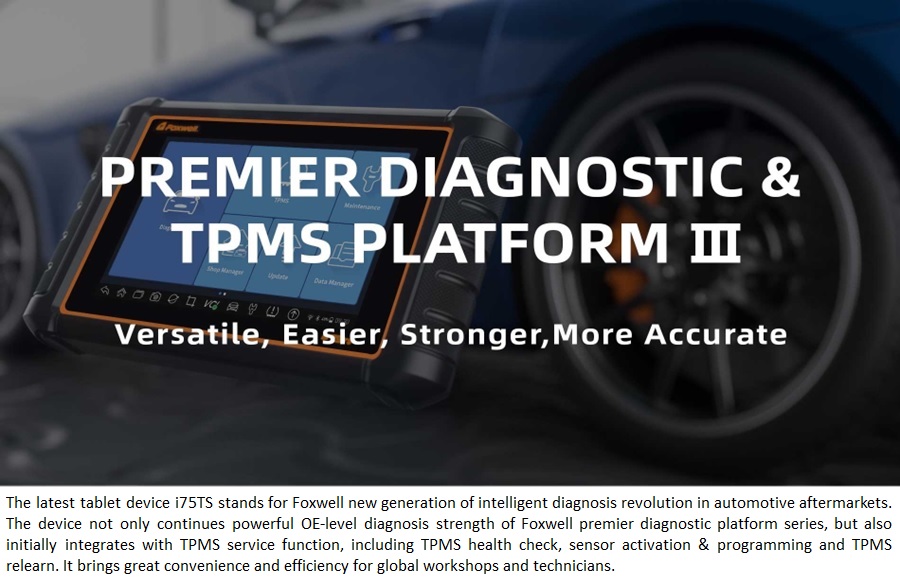 Foxwell i75TS Premier Diagnostic & TPMS Platform