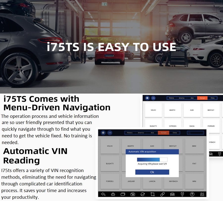 Foxwell i75TS Premier Diagnostic & TPMS Platform A