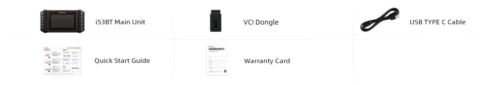 Foxwell i53BT Package List