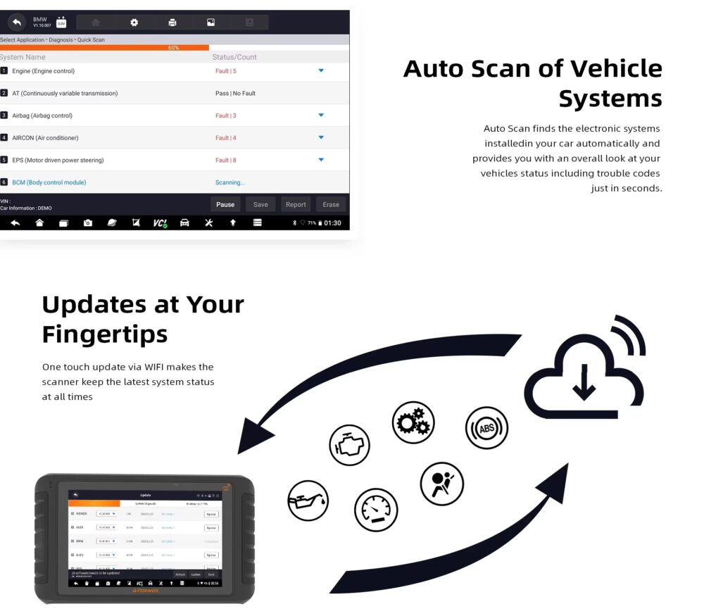 Foxwell i80TS Full System Diagnostic Tool updates