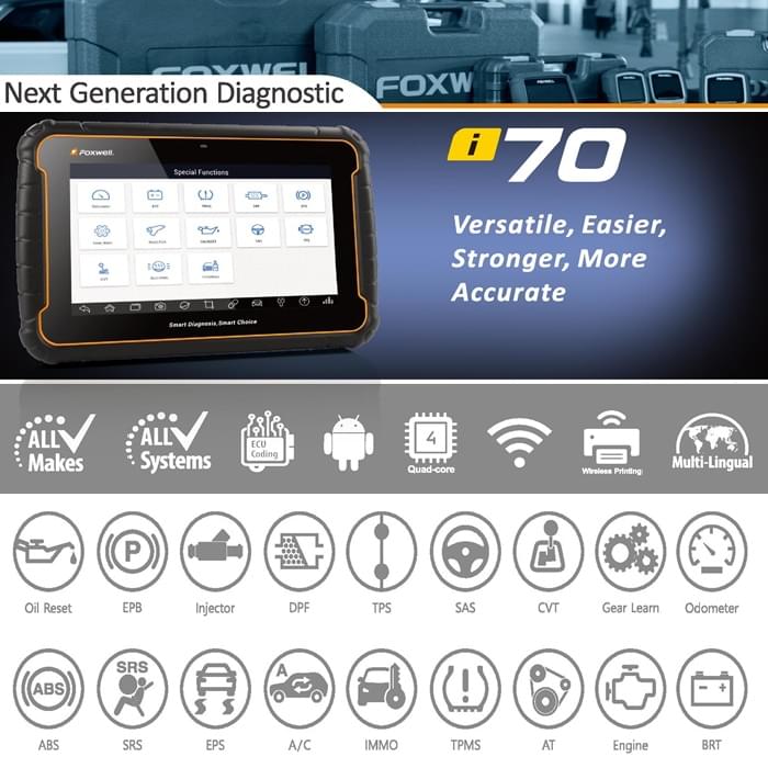 Foxwell i70 Next Generation Diagnostic Platform