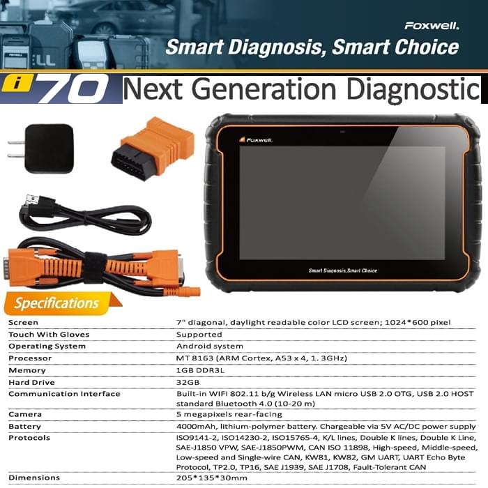 Foxwell i70 Next Generation Diagnostic Platform - Image 3