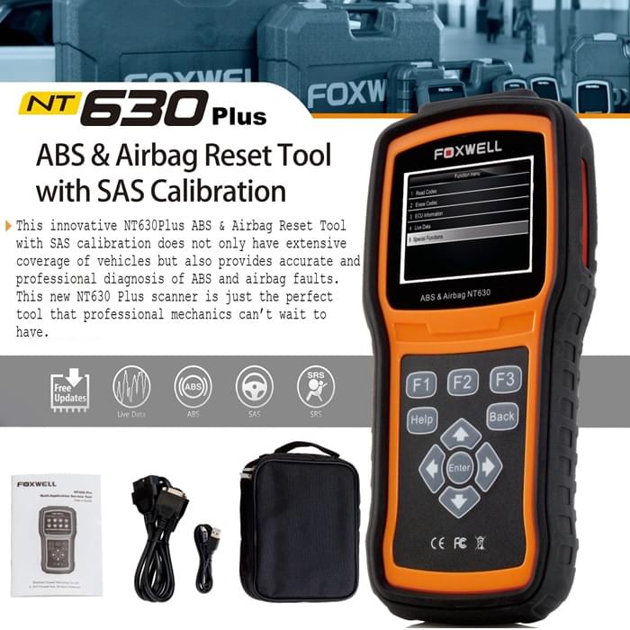Foxwell NT630Plus ABS & Airbag Reset Tool with SAS Calibration