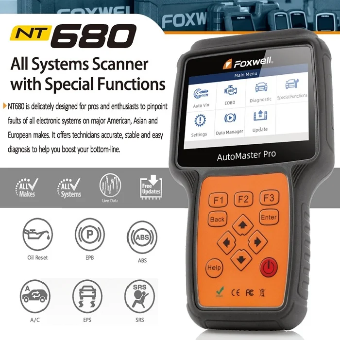 Foxwell NT680Lite Four System Scanner with Special Functions