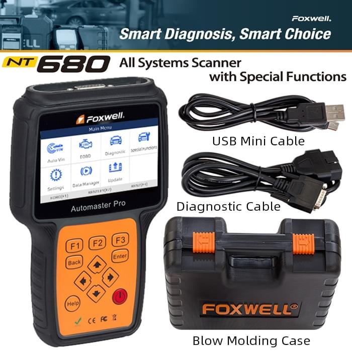 Foxwell NT680 All Systems Scanner with Special Functions - Image 2