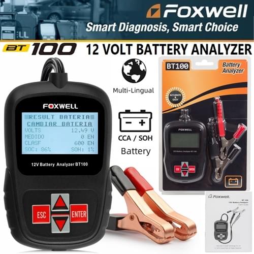 Foxwell BT100 Battery Analyzer 12Volt - Image 4