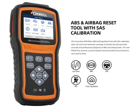 Foxwell NT630Plus ABS & Airbag Reset Tool with SAS Calibration